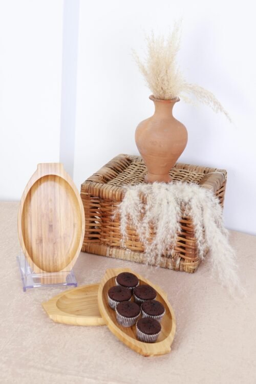 Bambu Kayık 3’lü Çerezlik Set